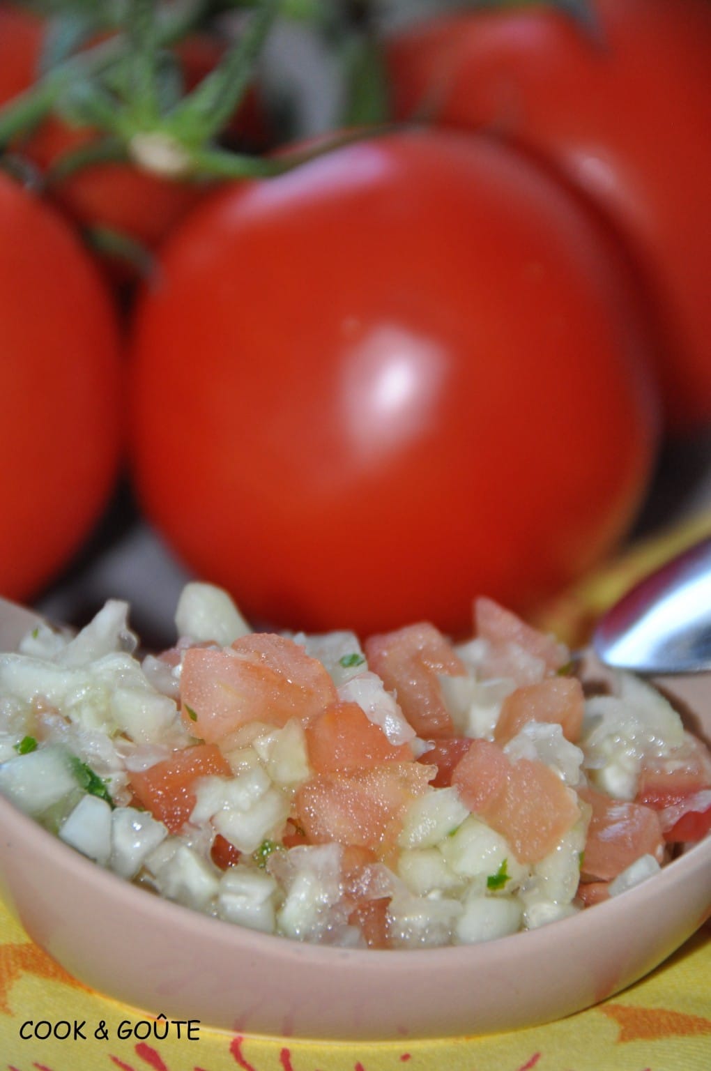 Salade de concombre et tomate