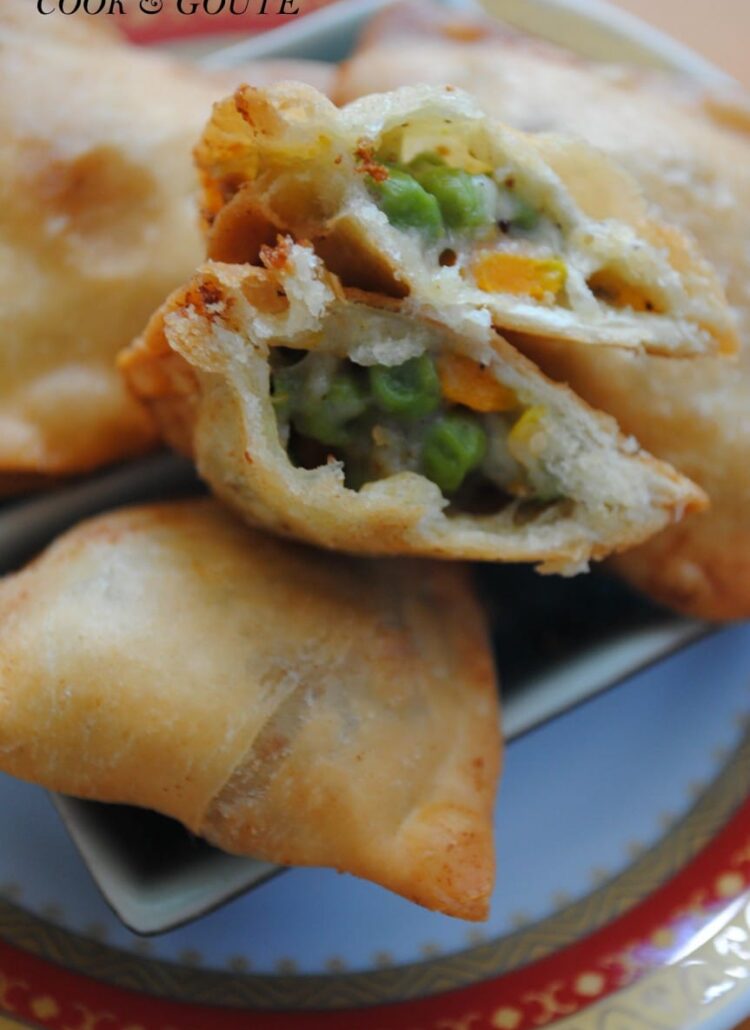 Samossas de légumes et fromages