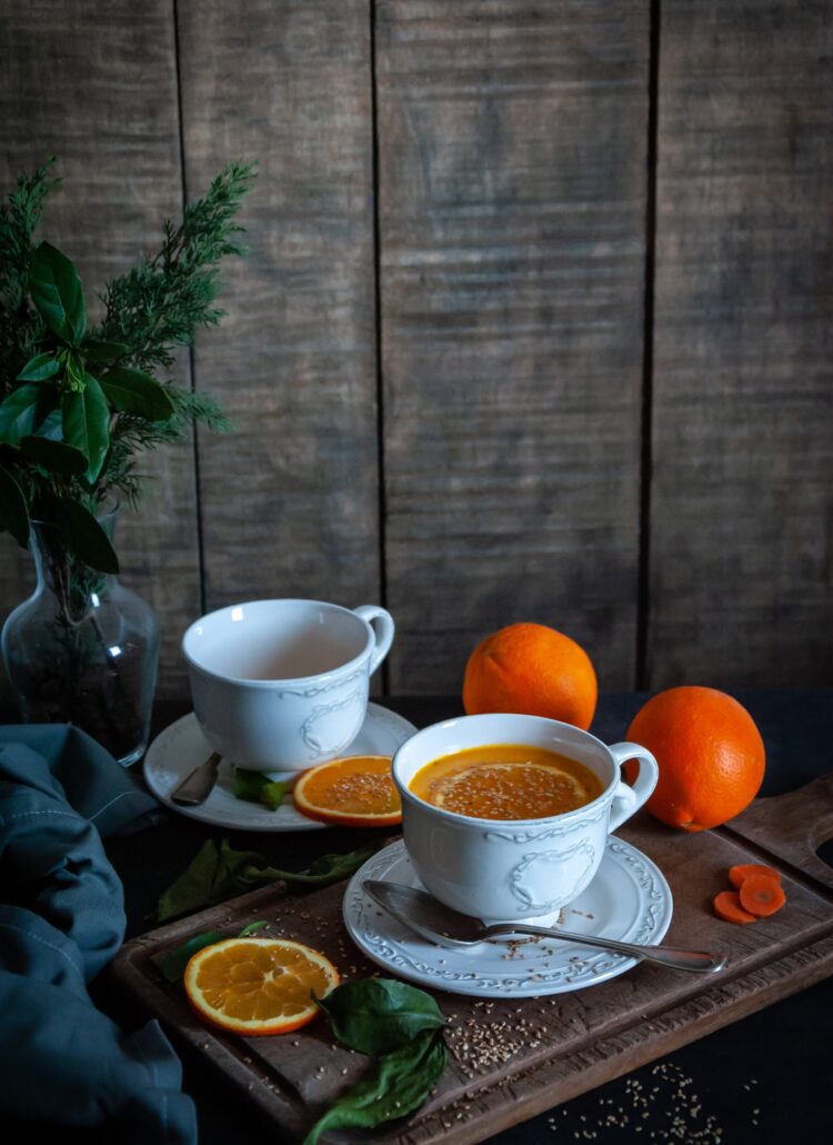 Soupe de carottes à l’orange et au curcuma