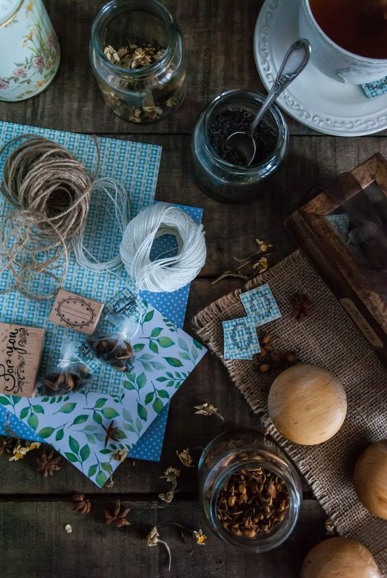 Sachets de thé maison à offrir